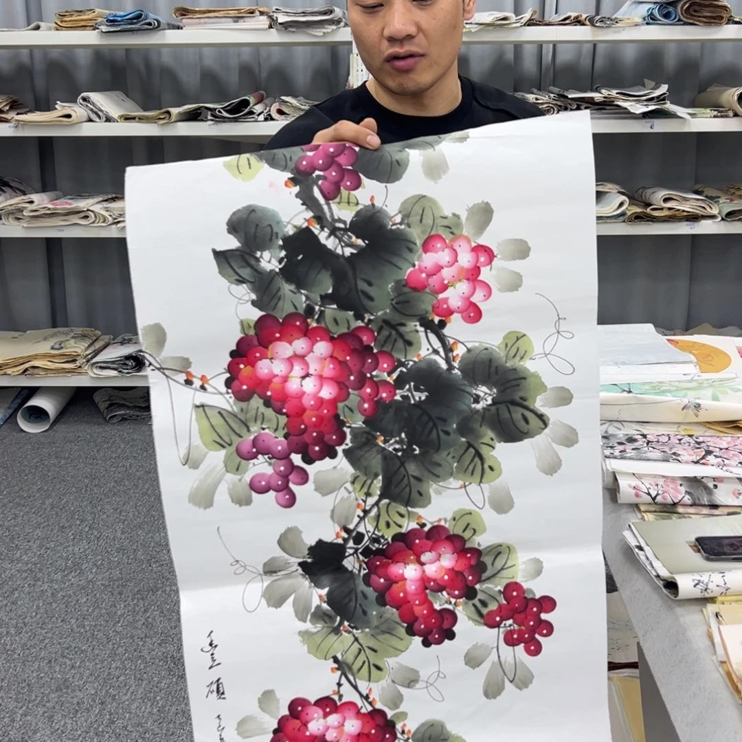 国画纯手绘字画宣纸