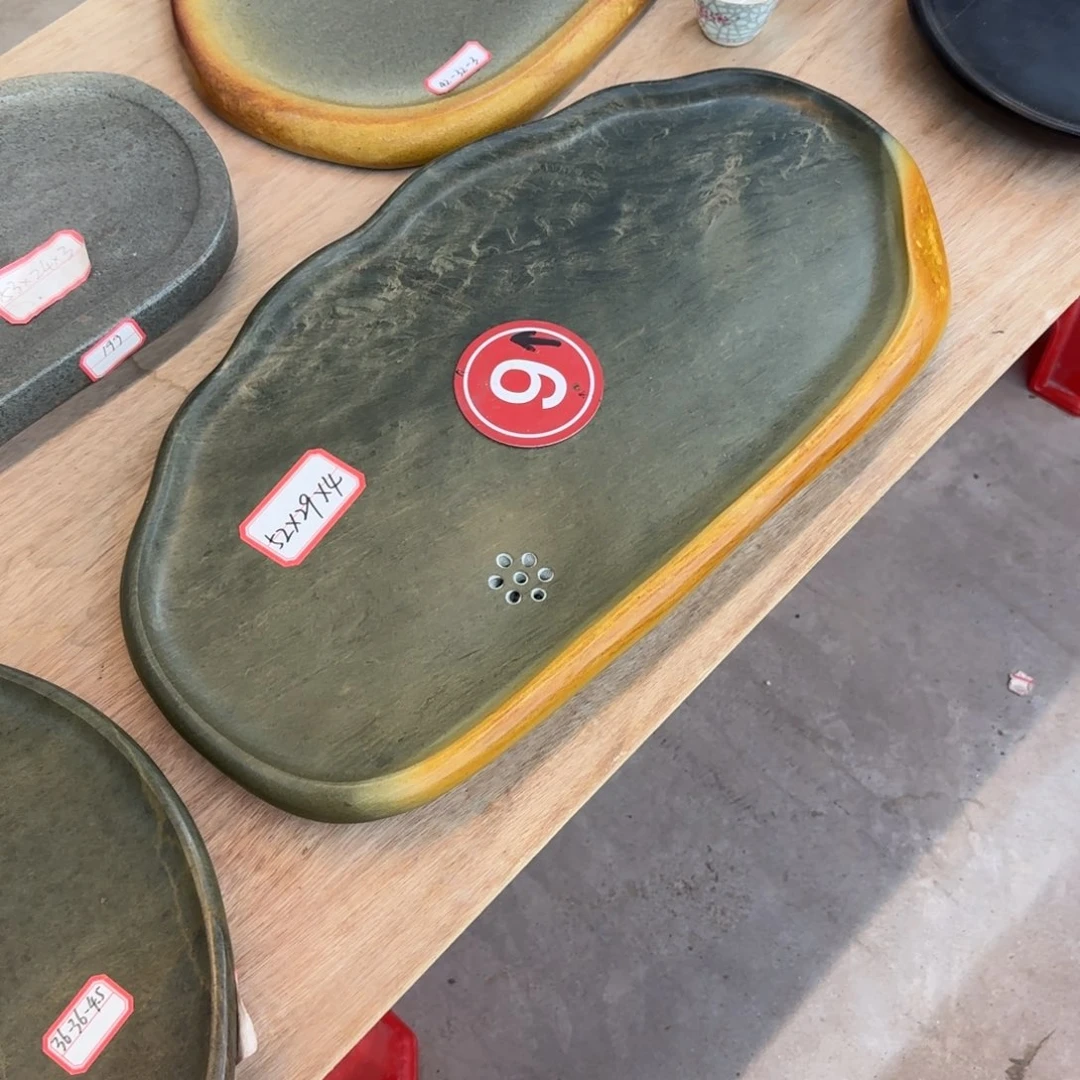 端砚石茶盘绿端9号