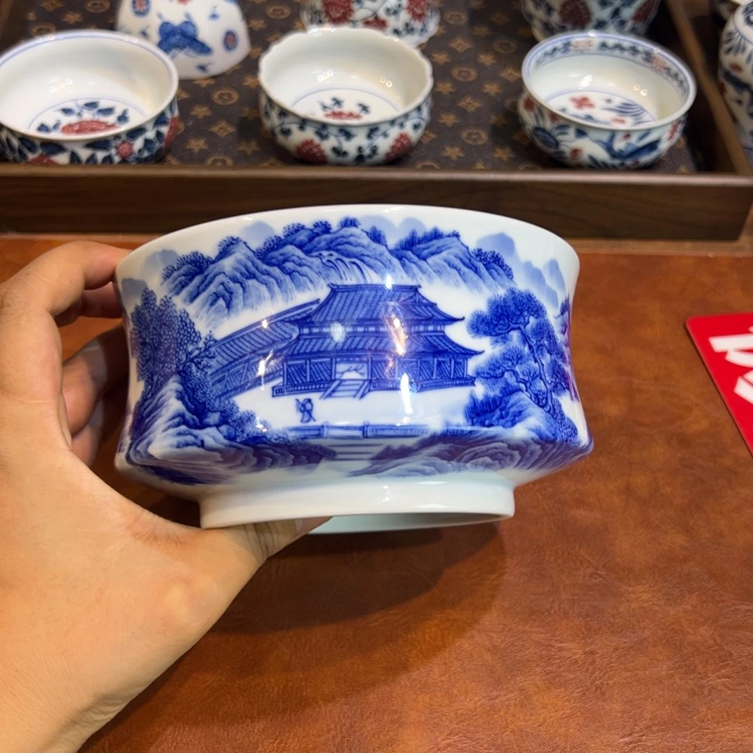 陶瓷摆件景德镇茶器百宝箱