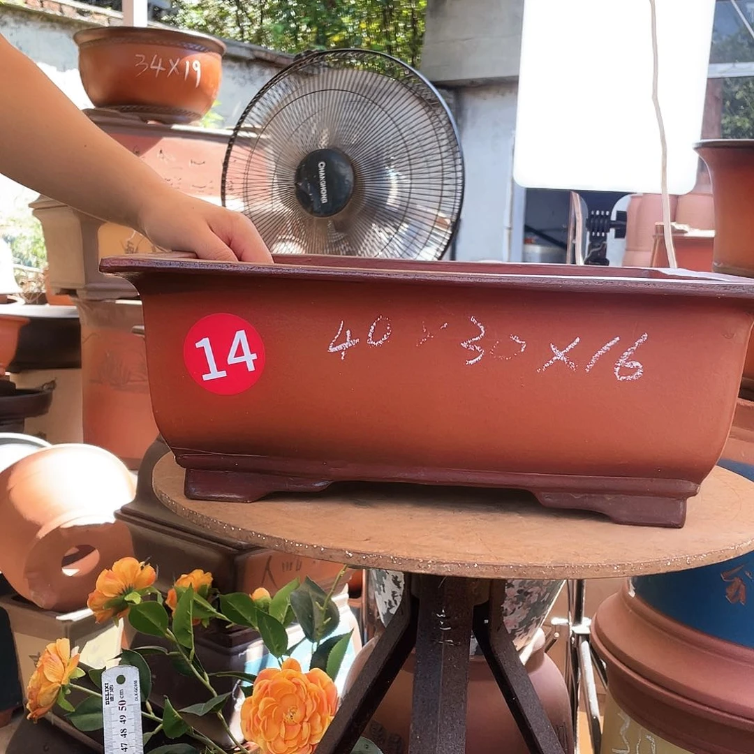 40仿古马槽花盆紫砂花盆紫砂