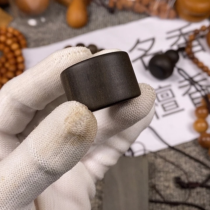 檀香木手串/手链老山檀香阴沉大扳指内径2.0