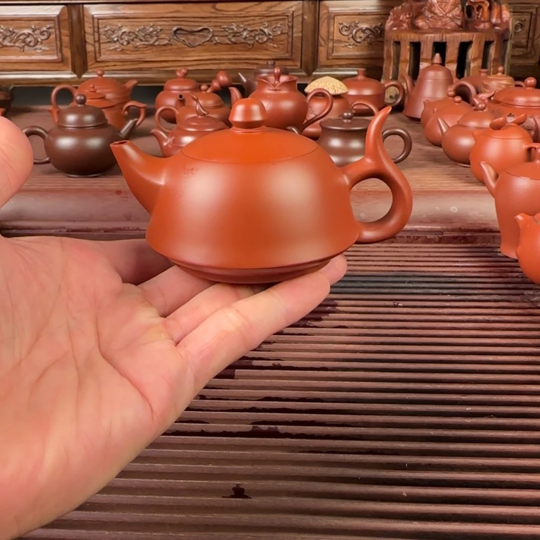 茶壶朱泥潮州手拉壶
