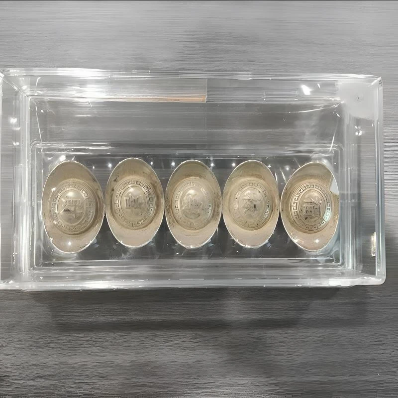 福禄寿喜财五枚锭子亚克力包装精美桌面摆件