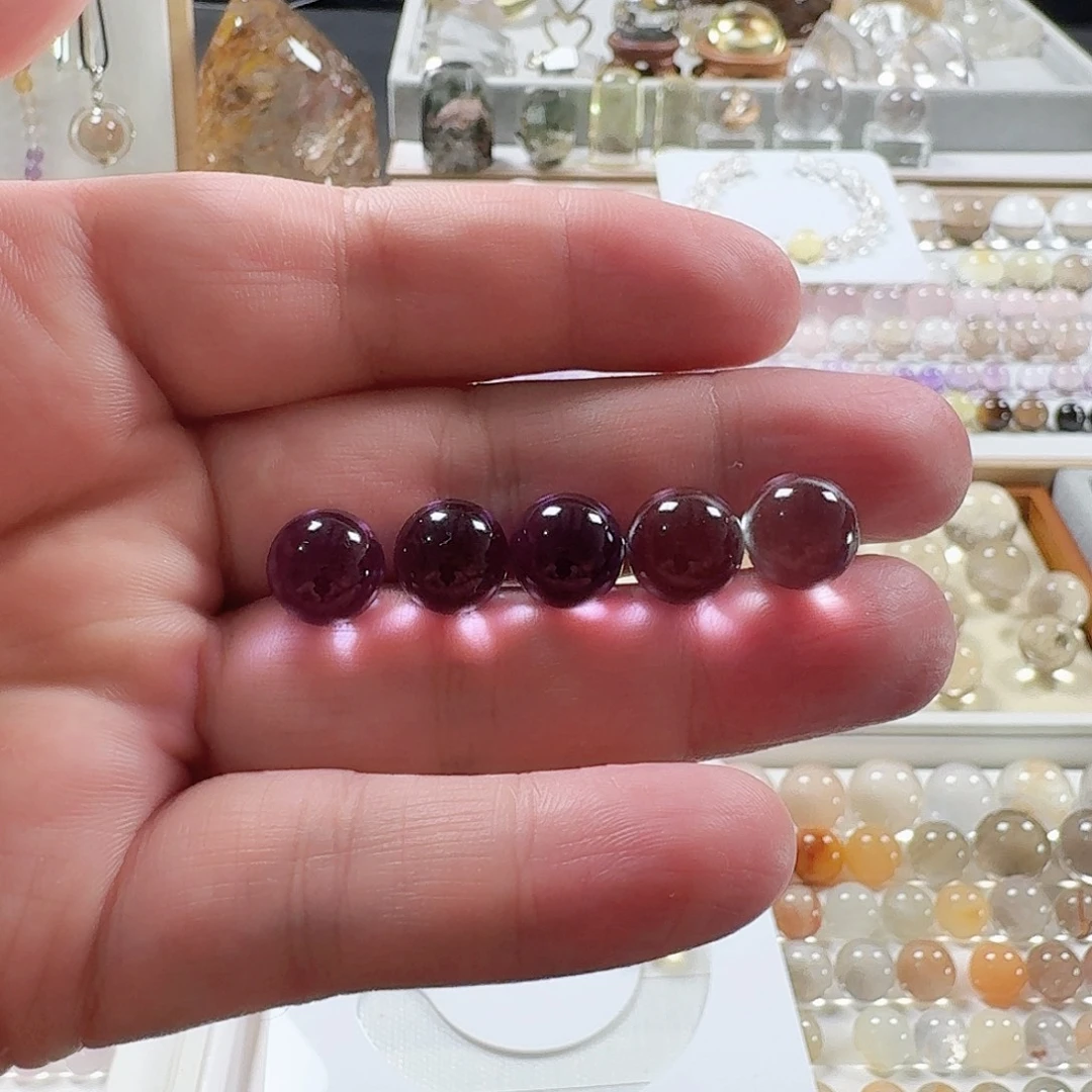 桃****水晶珠宝半成品未镶嵌