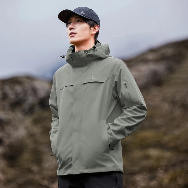 拓路者朱雀冲锋衣男秋冬户外探险露营徒步登山服防风防雨防水外套