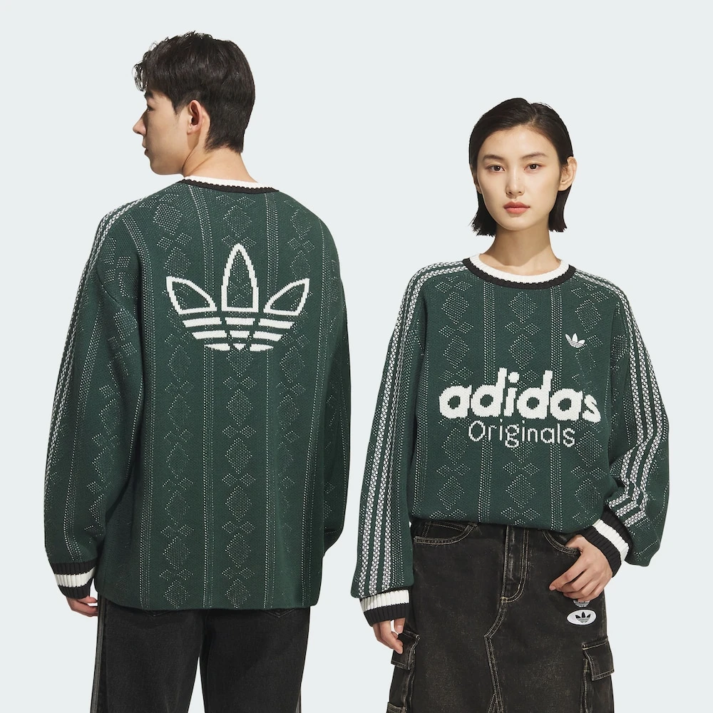 ADIDAS  U SWEATSHIRT休闲舒适宽松圆领新款时尚针织运动衫KS5957