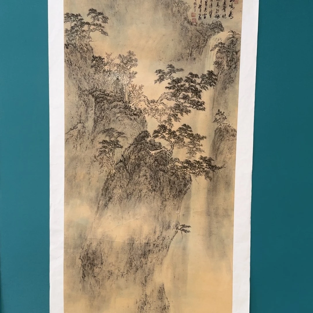 国画国画作品山水花鸟