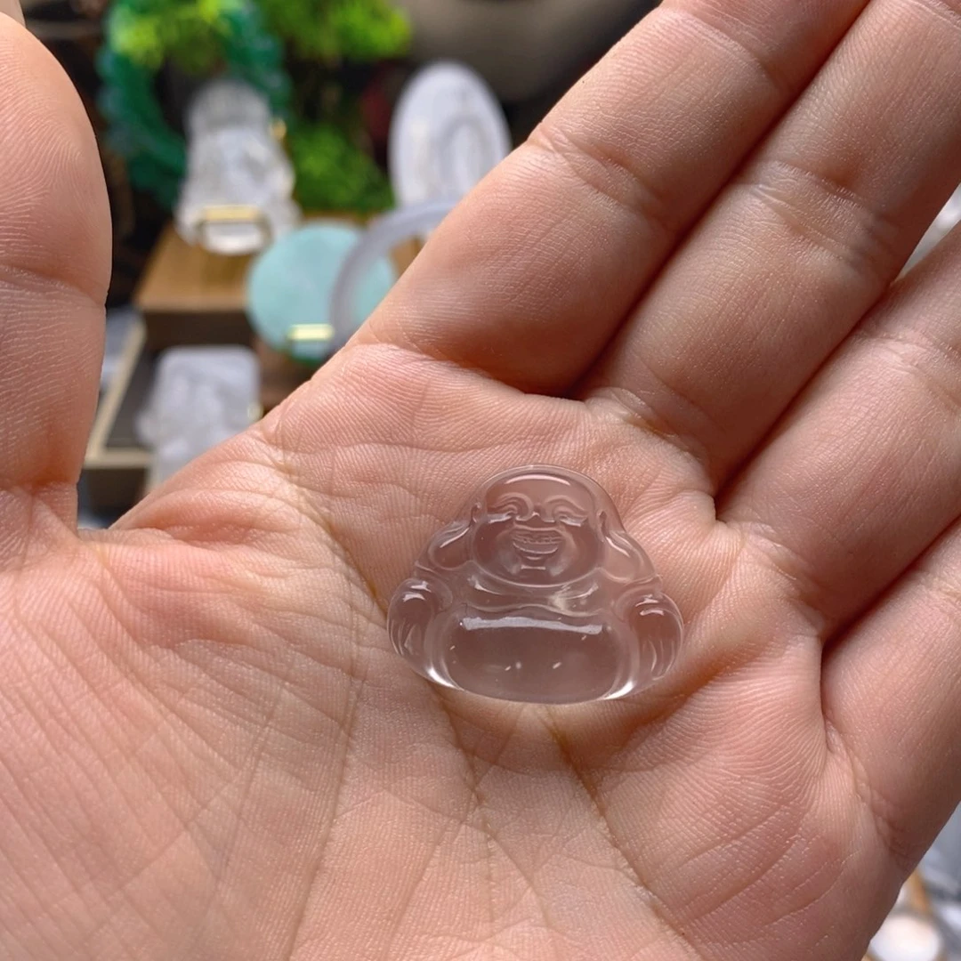 石英质玉颈饰未镶嵌麻***我