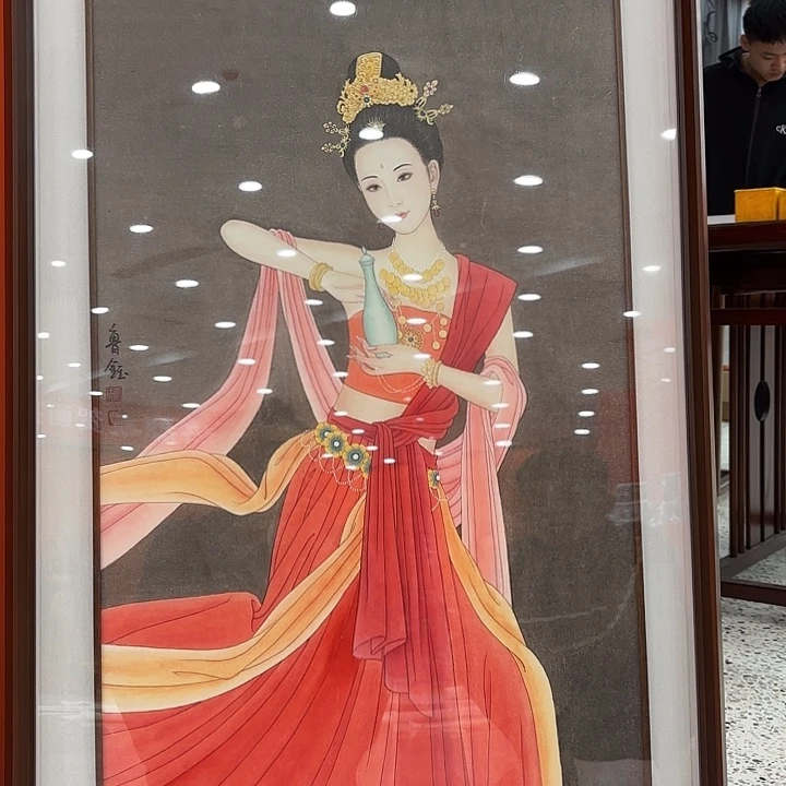 国画鲁钰老师展览原作