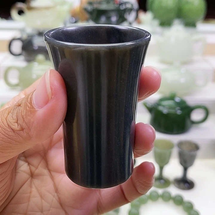 未镶嵌和田玉挂件茶杯50ml