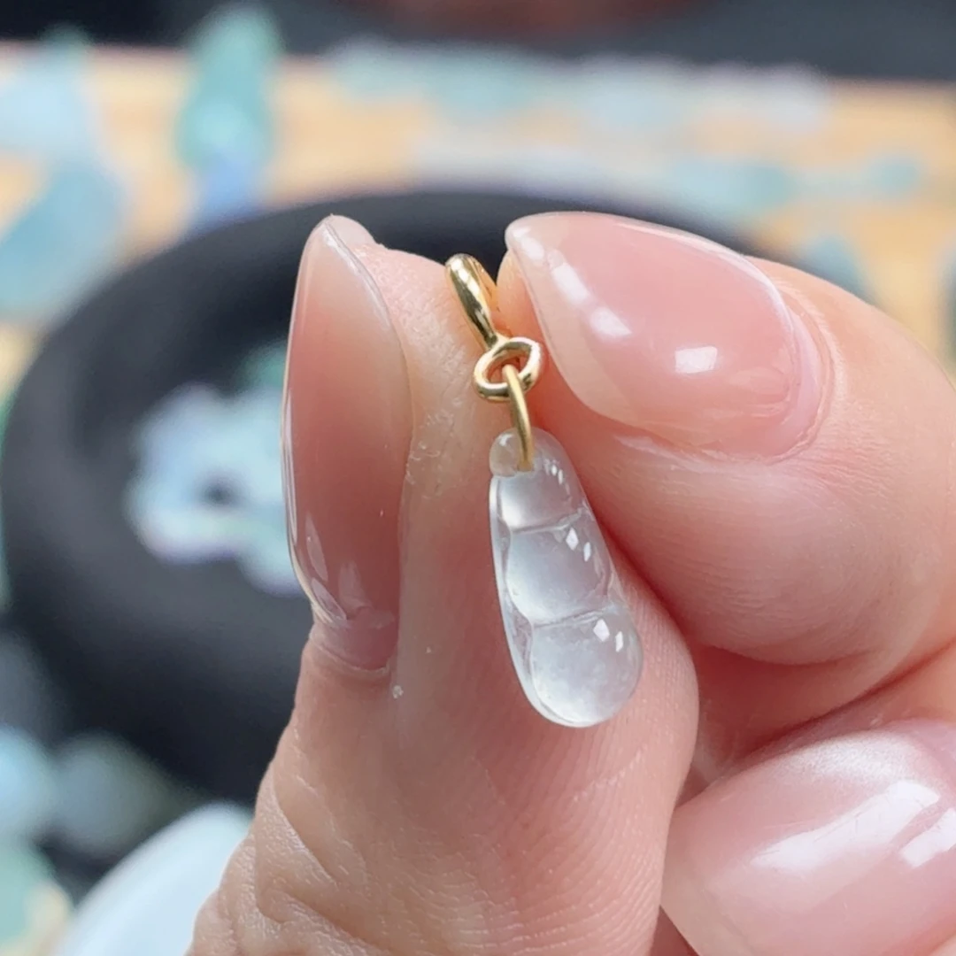 翡翠银S925镶嵌颈饰天然A货翡翠