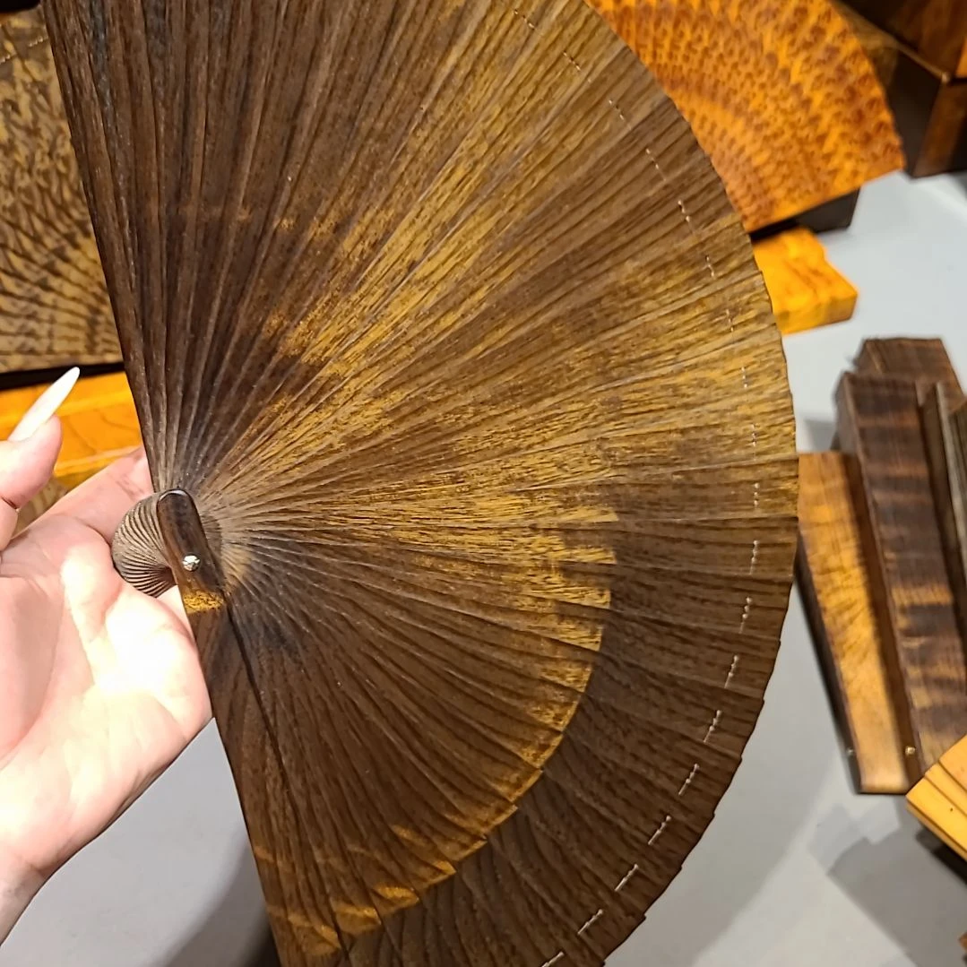 扇子21小叶桢楠金丝楠木苏扇阴沉