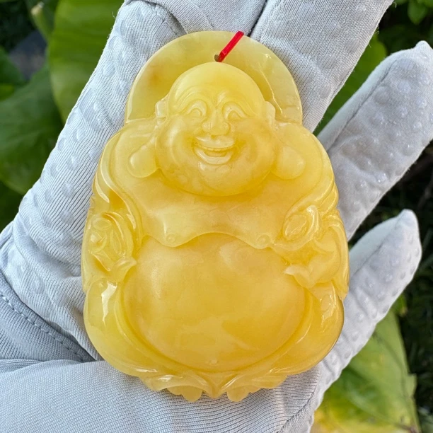 假一赔十，天然琥珀蜜蜡，蜜蜡吊坠，琥珀蜜蜡佛公，号90 多样性发