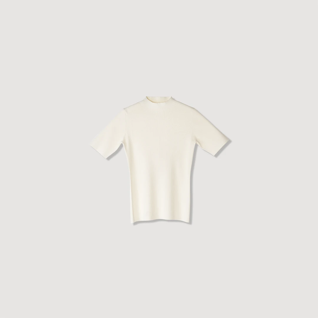 【兰斯恋人】日本进口伊力特面料针织衫短袖女款25C4003