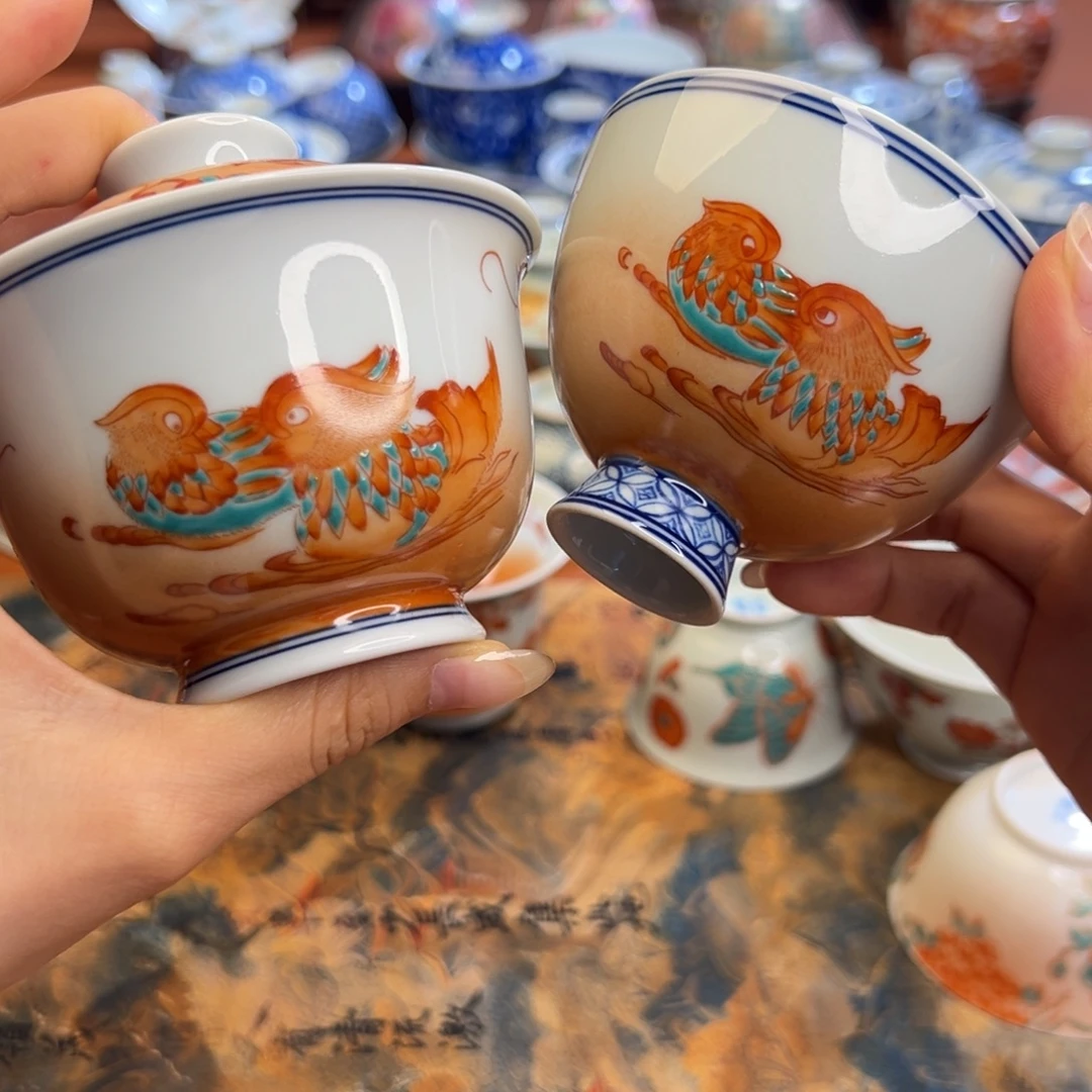 知冬煮雪手工手绘茶具两件套