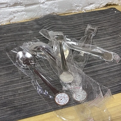 微瑕，不锈钢叉4个不锈钢勺子4个