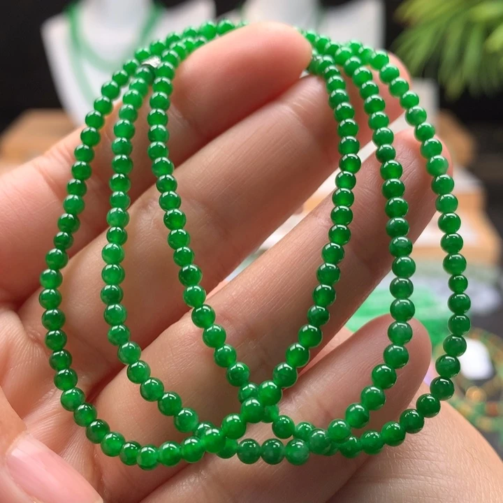 翡翠未镶嵌颈饰天然缅甸A货翡翠 卡3