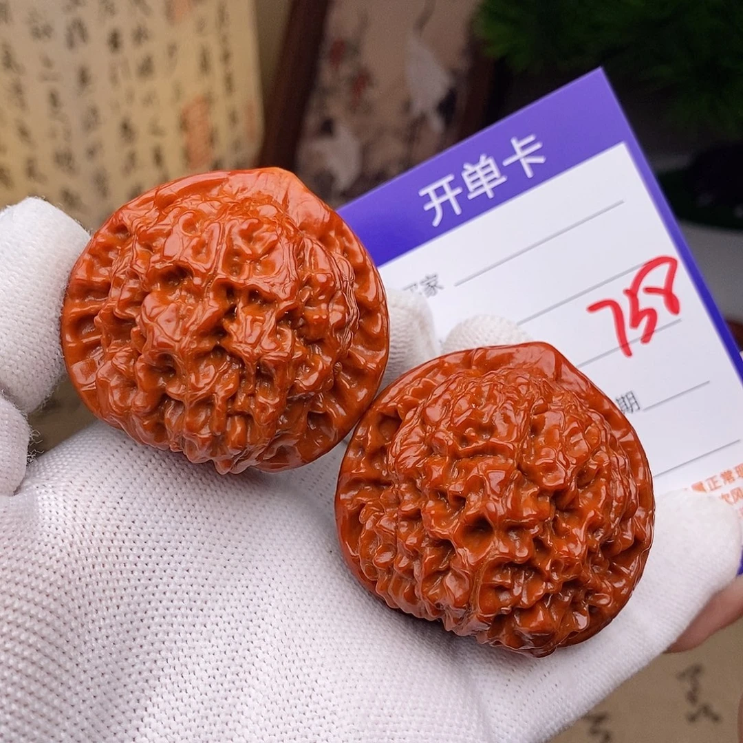文玩核桃把件47官帽738