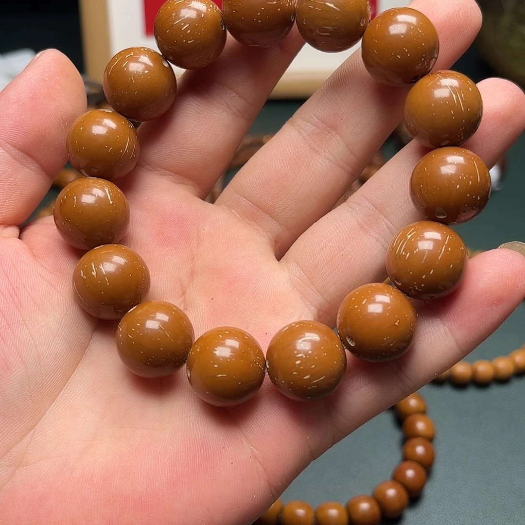 紫金鼠手串16大加半实心圆珠