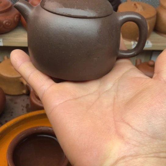紫砂茶壶紫泥秦权150豪升左右