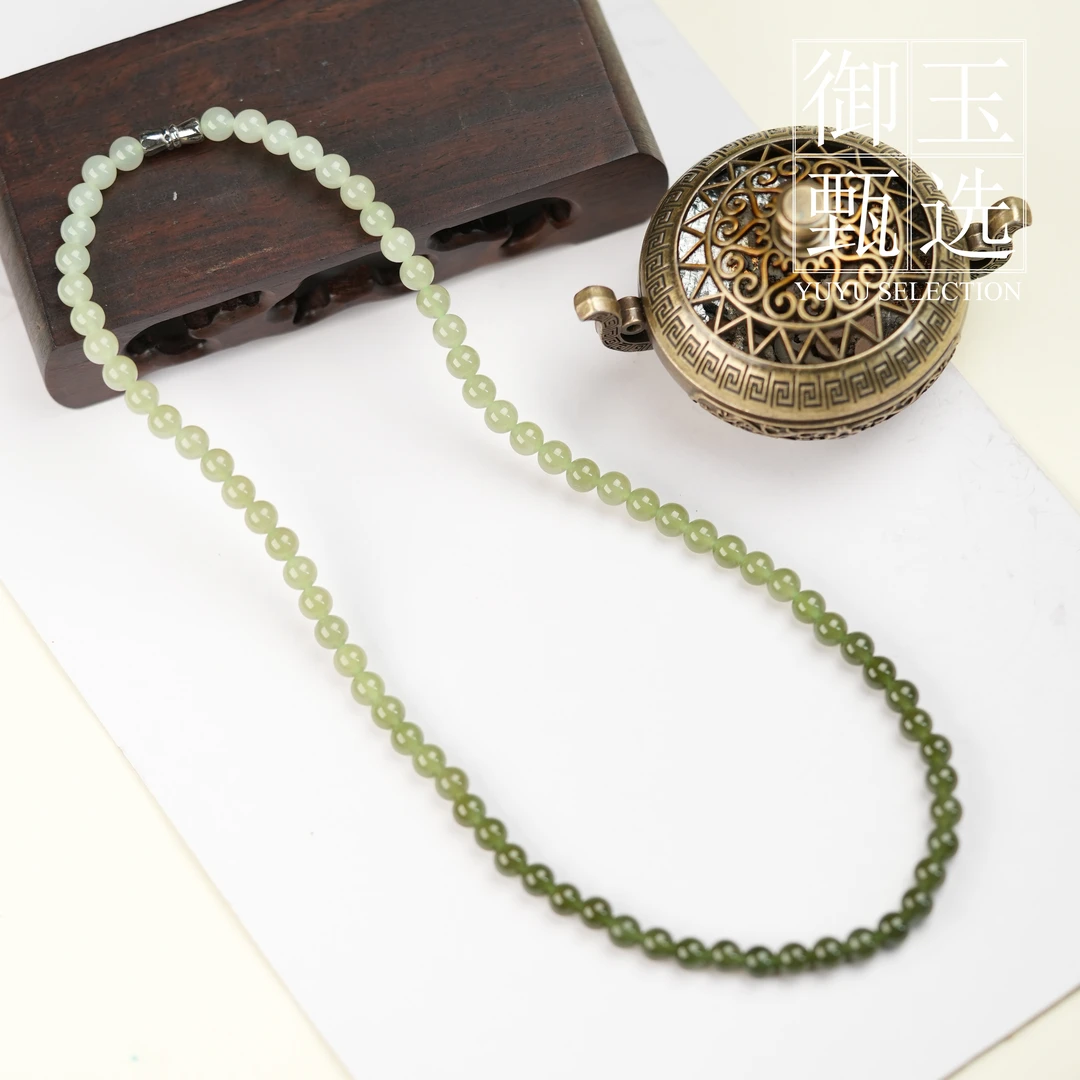 【澜逸】和田玉晴水渐变女神链