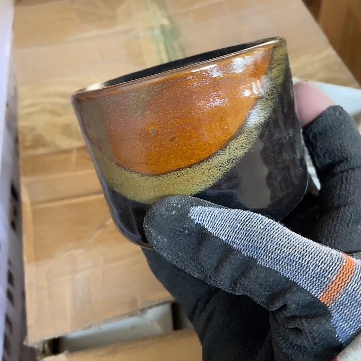 瓷片粗瓷罗汉杯一个