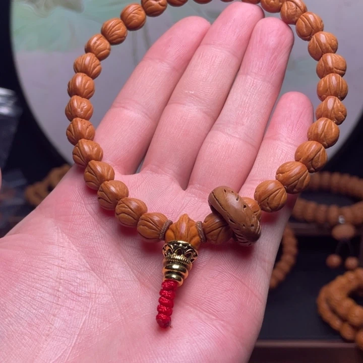 桃核手串10玉龙脊手持