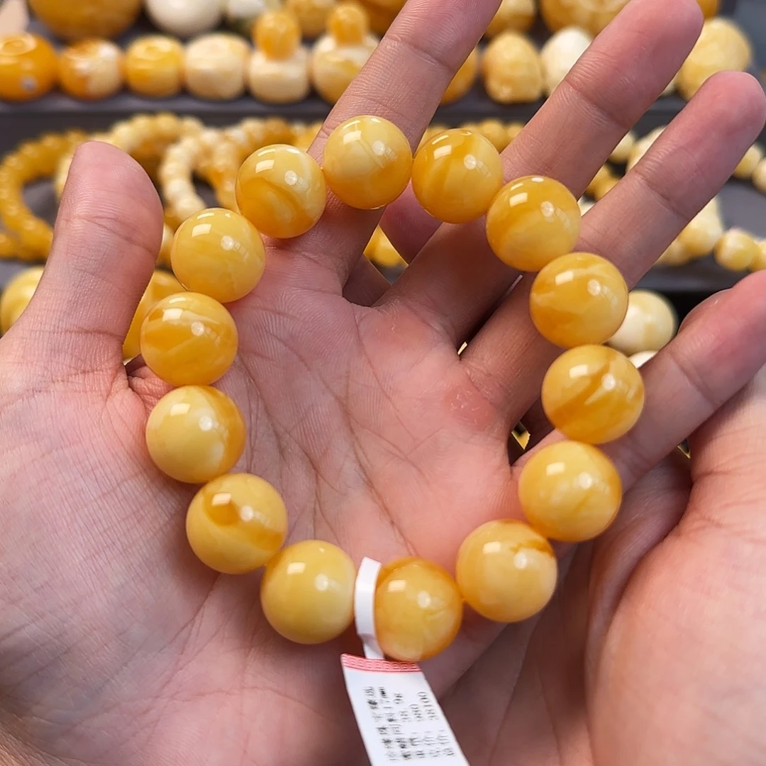 未镶嵌琥珀珠宝奇石17mm同料