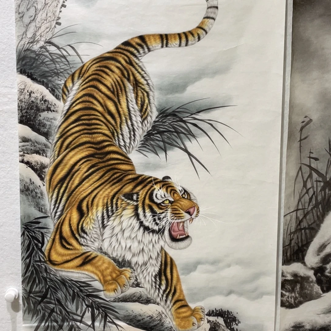 清***心国画工笔动物作品欣赏