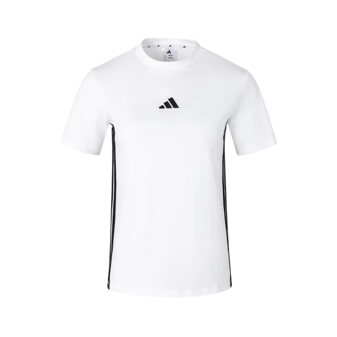 阿迪达斯新款女子短袖时尚休闲百搭潮流圆领短袖上衣T恤JY8576