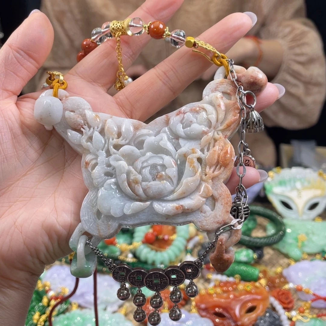 翡翠颈饰未镶嵌代编织