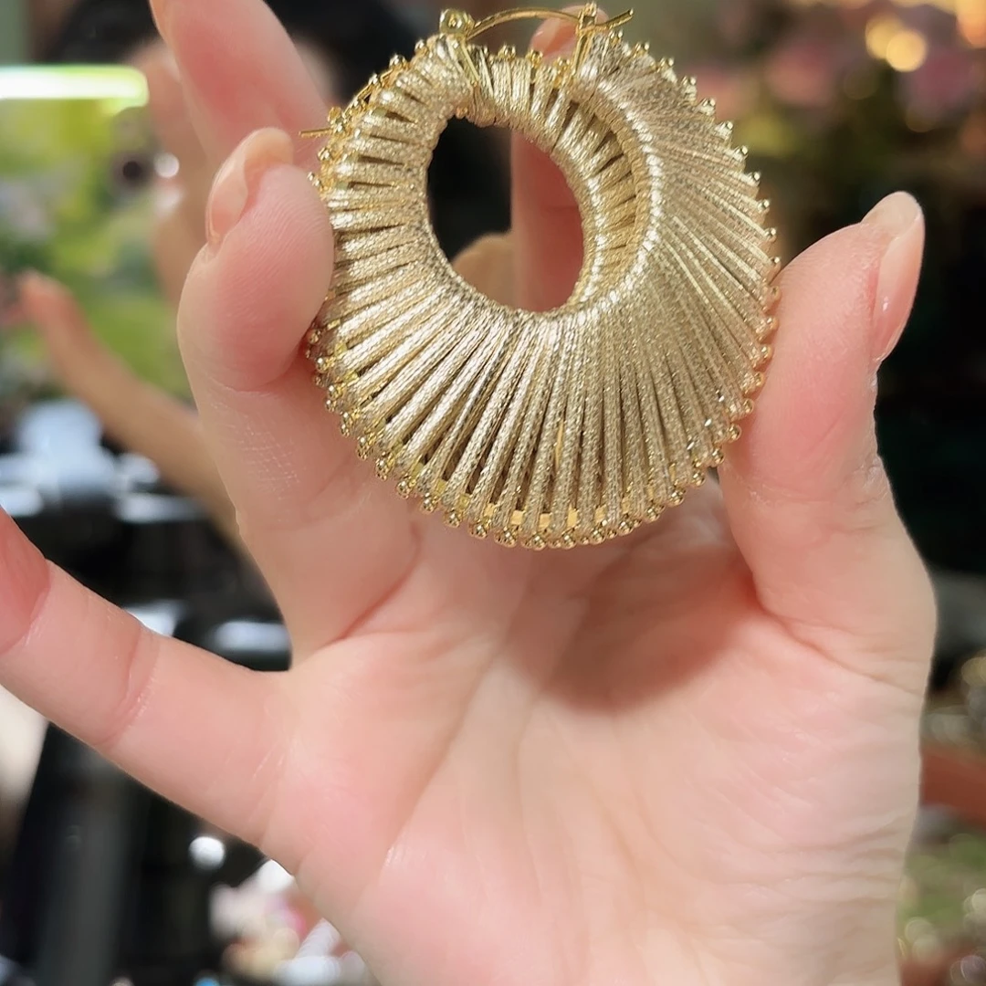 琉璃纯铜合金耳钉