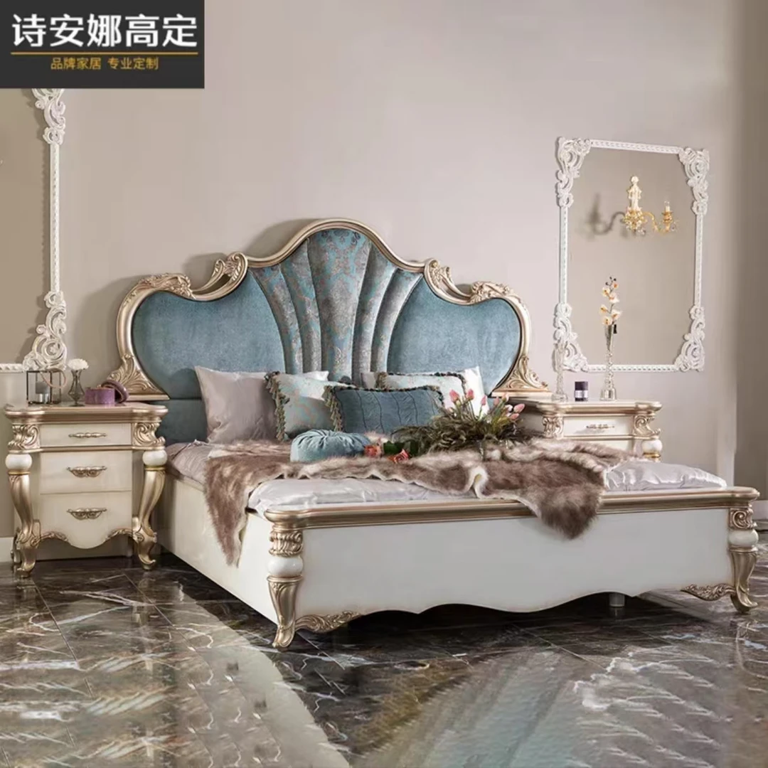 欧式实木床主卧1.8米双人床法式1.5米公主床奢华新古典土耳其宫廷