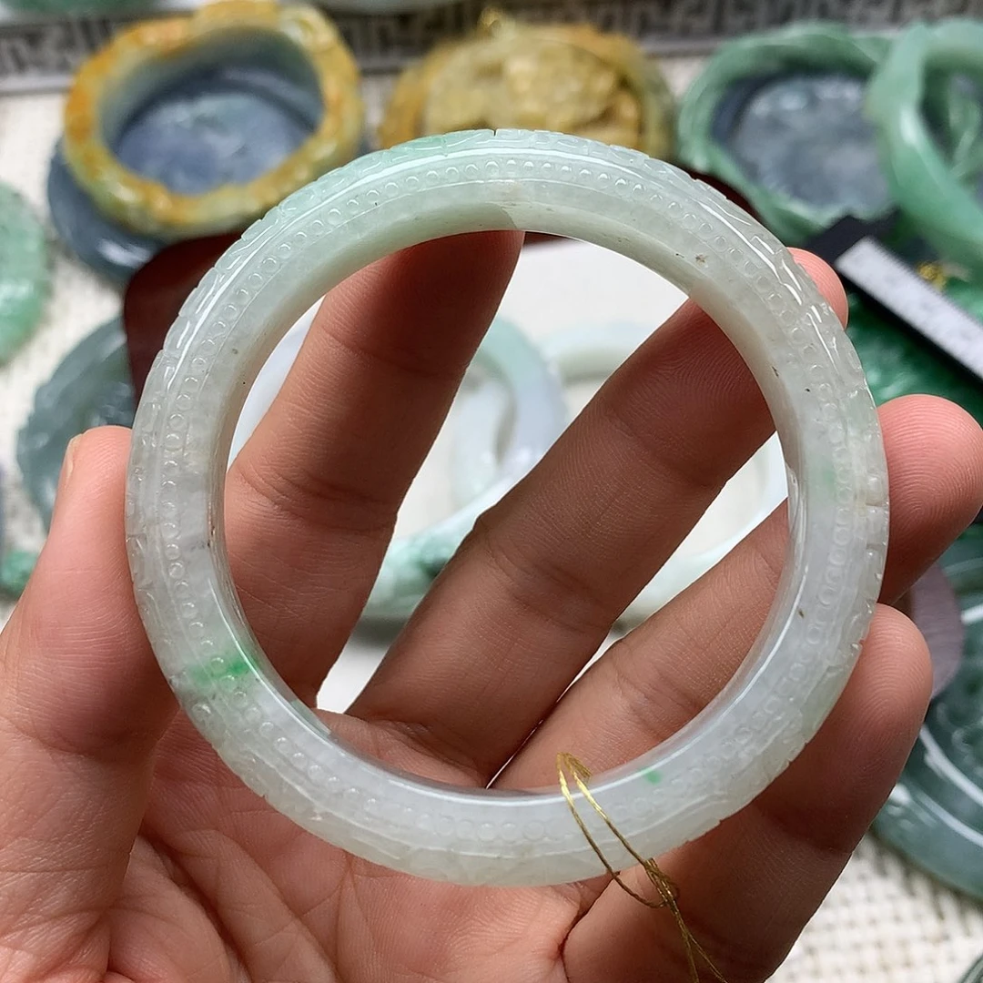 未镶嵌手镯翡翠不*单复古风格
