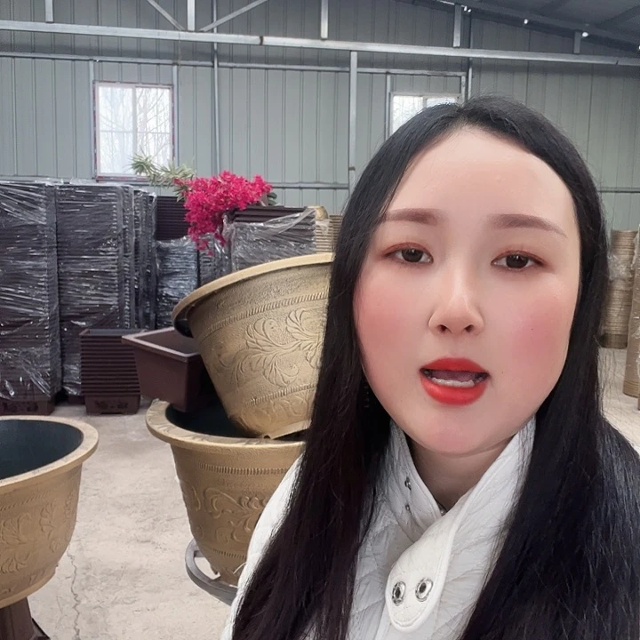 涛*圆形35花盆10个