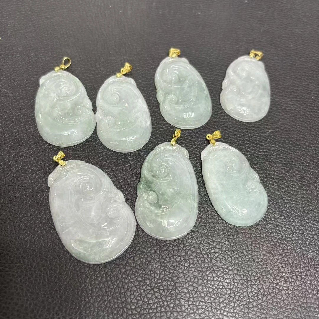 天然a货翡翠如意吊坠多样性发一件dc380