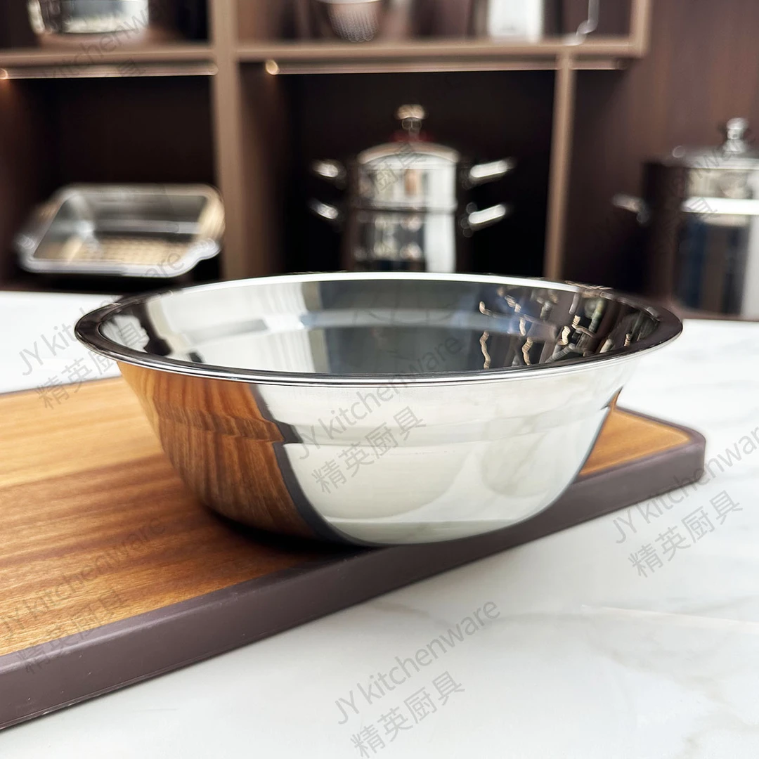（两个以上更实用）不锈钢圆盆加厚脸盆面盆饭盆22CM