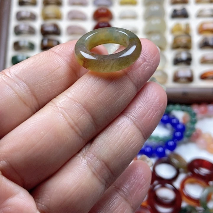玛瑙/玉髓戒指未镶嵌不退不换