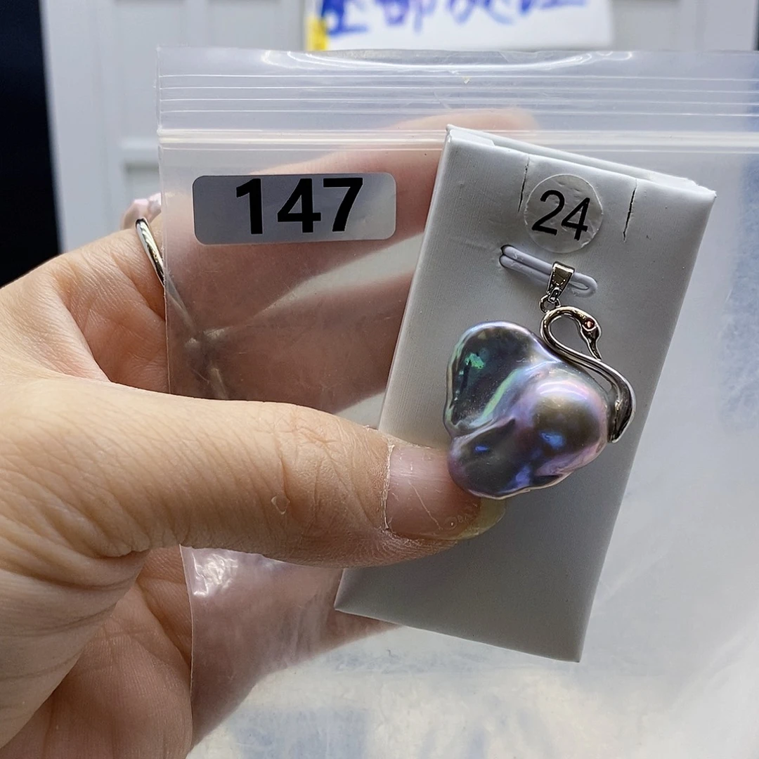 颈饰合金淡水珍珠
