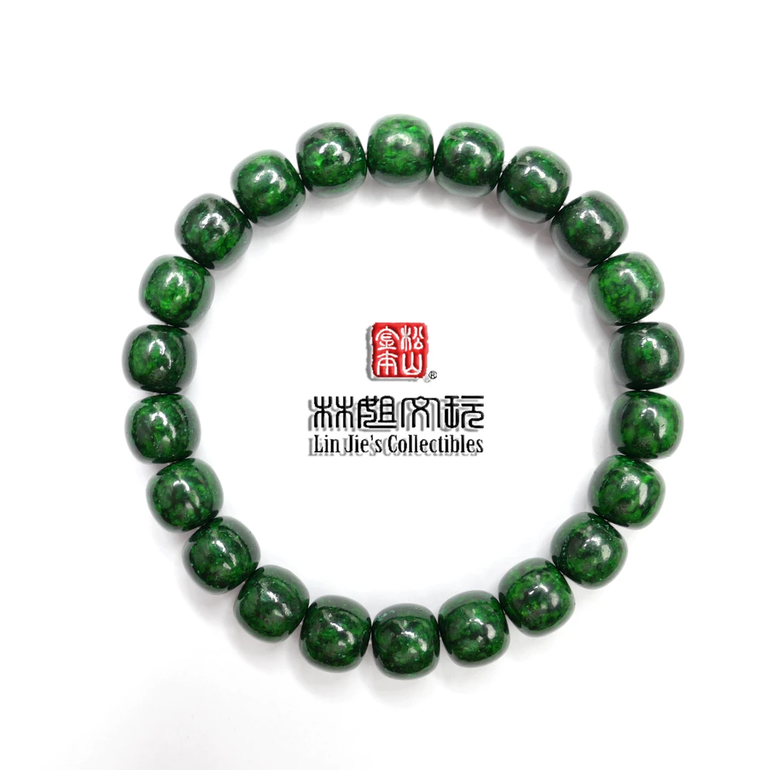 林姐文玩天然猛犸秋饰品呛色满牙髓脑单圈 10/9