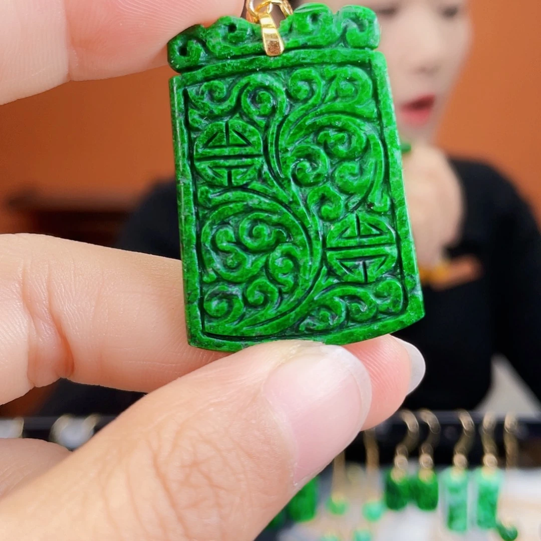 翡翠未镶嵌耳饰饰品