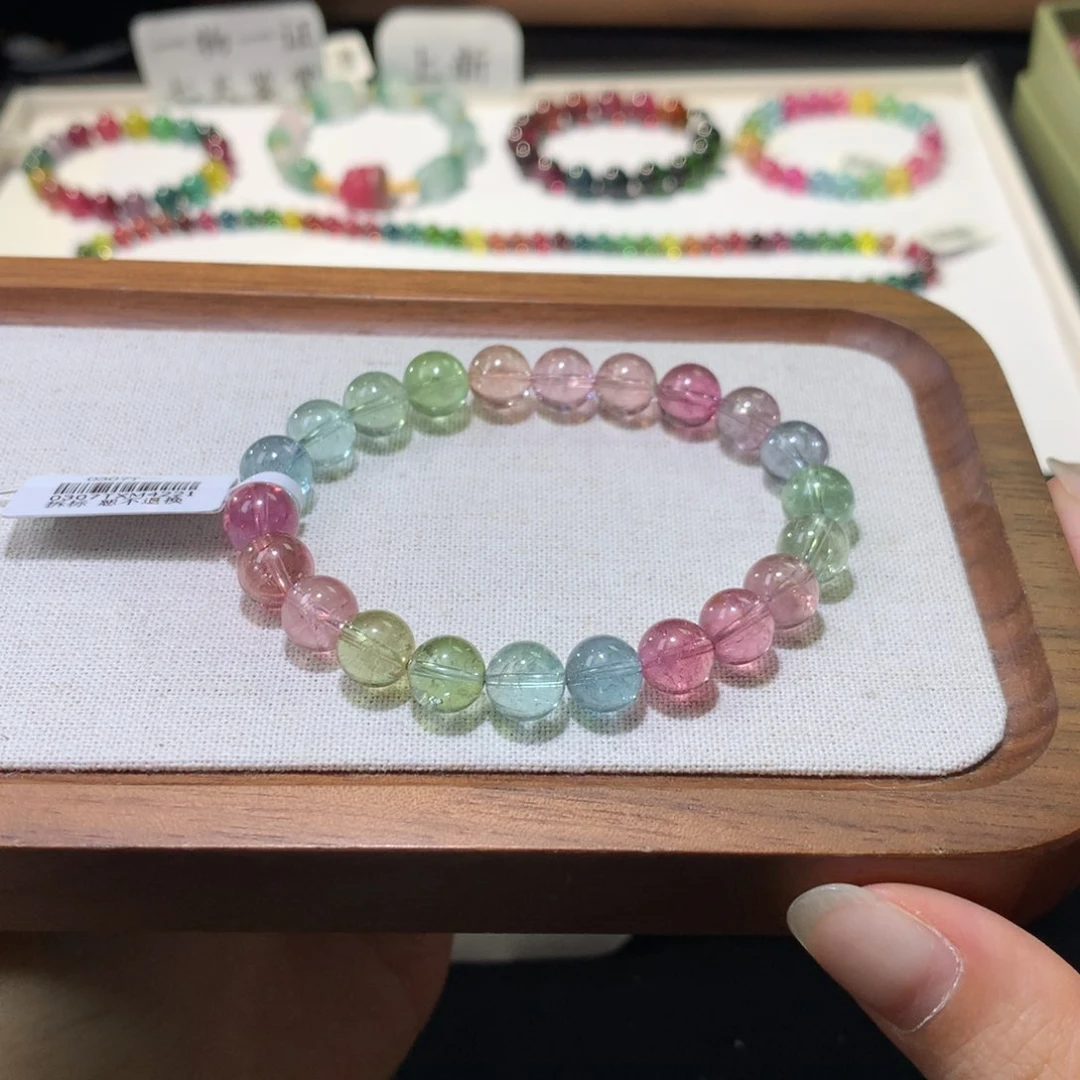 手串未镶嵌碧玺8mm 冰淇淋单圈