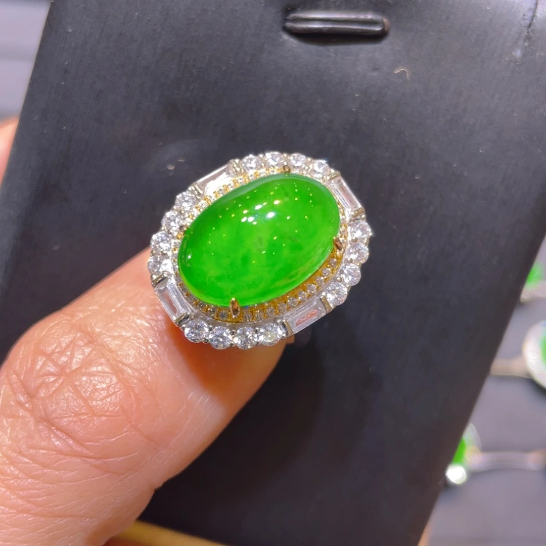 翡翠银S925镶嵌颈饰