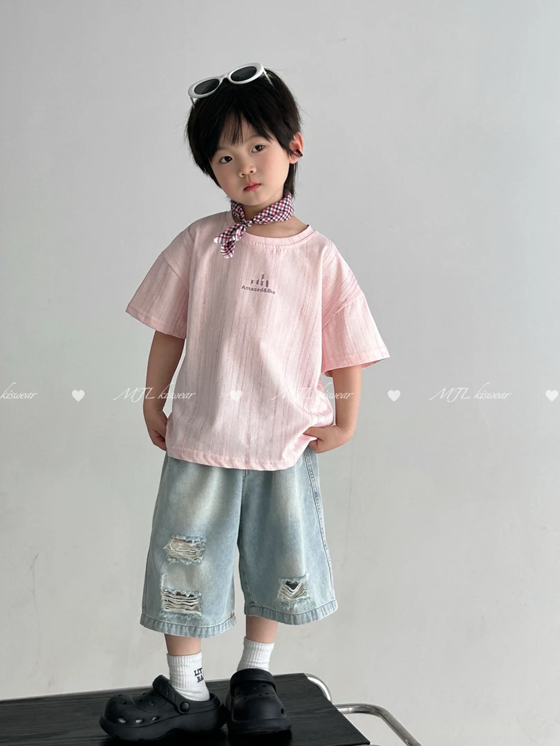 MJL【现货】2025夏款短袖短袖裤子儿童组合套装M39