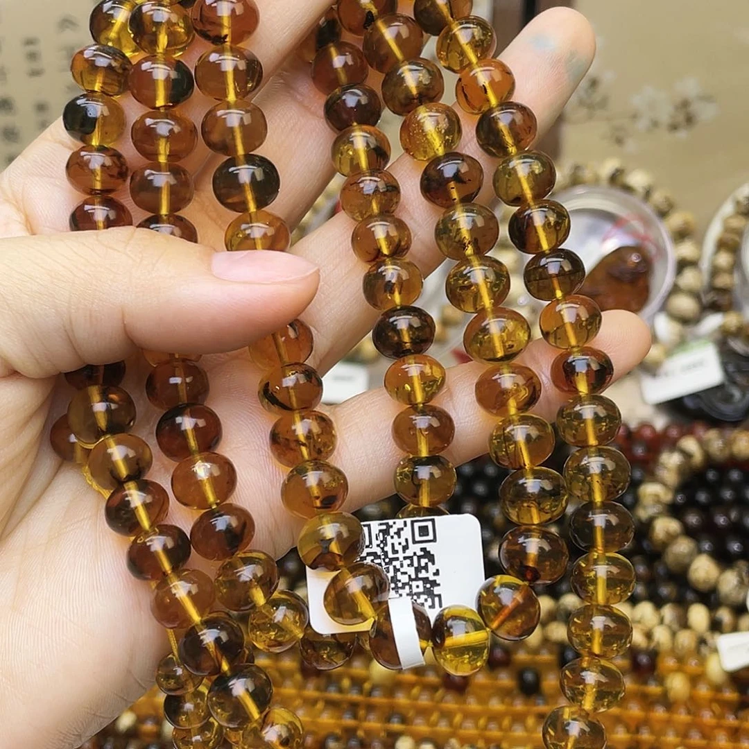 琥珀未镶嵌裸石9mm108