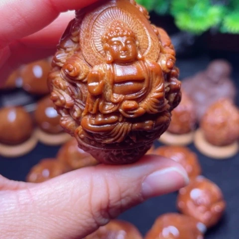 【闪购商品】手串/手链橄榄核夏**木37左右九龙拜如来单子手把