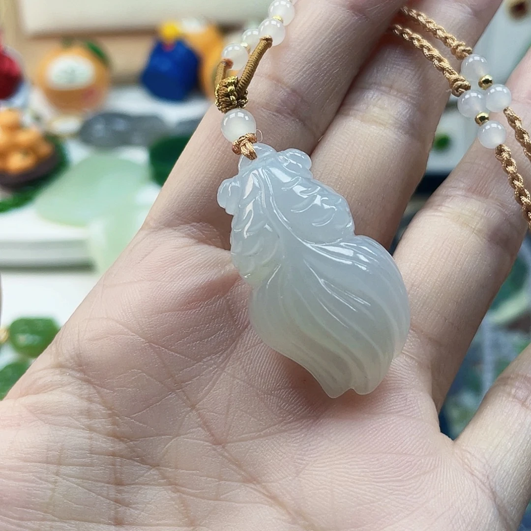 和田玉未镶嵌吊坠(不含链)