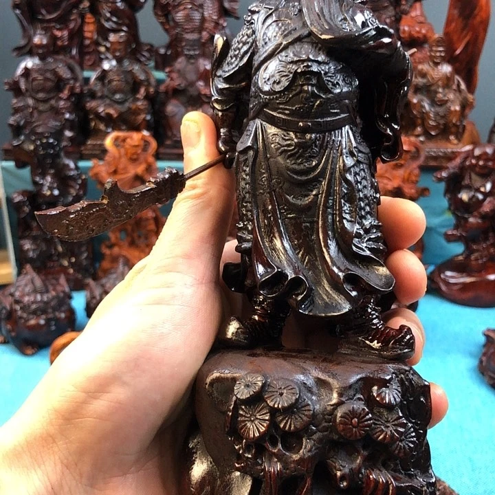 岁***逝木木质雕刻摆件关公123