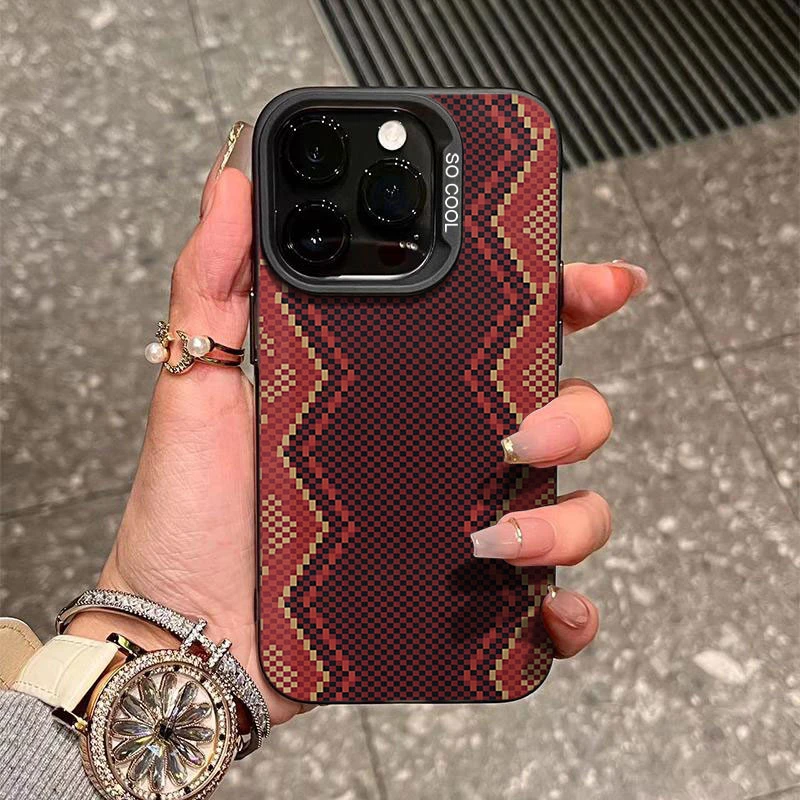 平面印刷蛇纹适用苹果16/15手机壳iphone14Promax13软壳12防摔11x