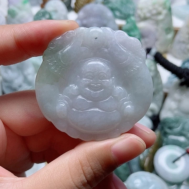 翡翠未镶嵌吊坠(不含链)1